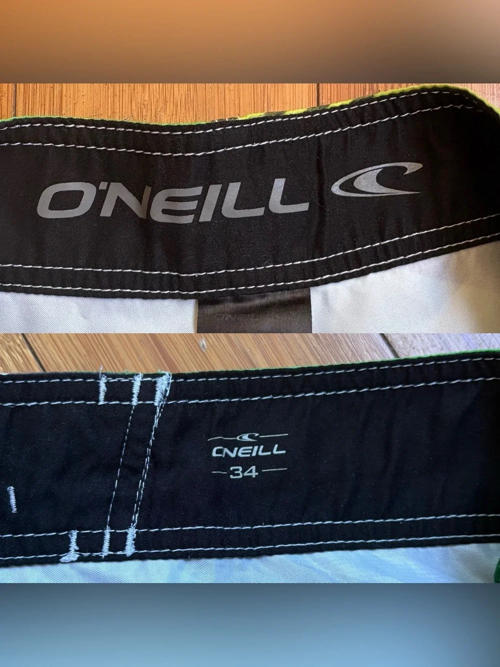 Green Mens O’Neill Board Shorts - 34